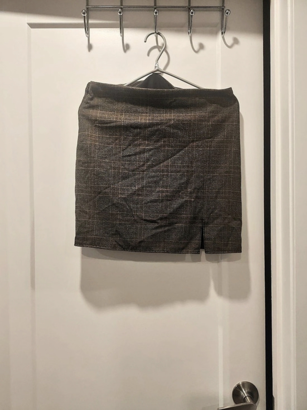 Old Navy Plaid Mini Skirt Brown & Black Size Medium
